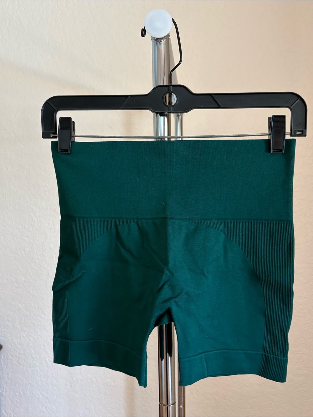 Dark Green Seamless Bike Shorts